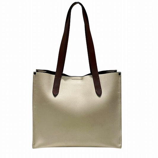 Coach Ivory Leather Tote Bag