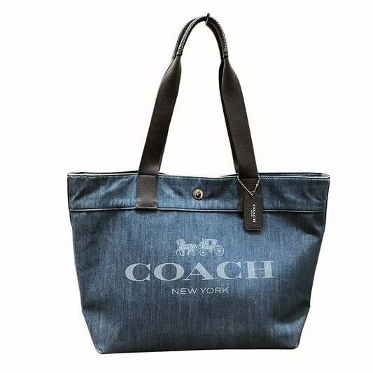 Coach Logo Denim Tote Bag F25902