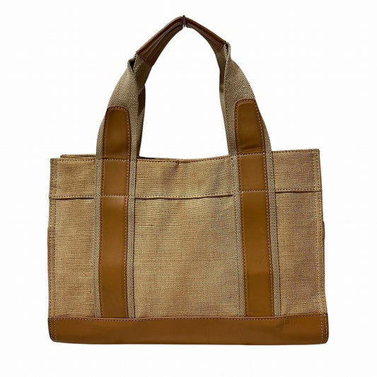 Tory Burch Canvas Leather Tote Bag