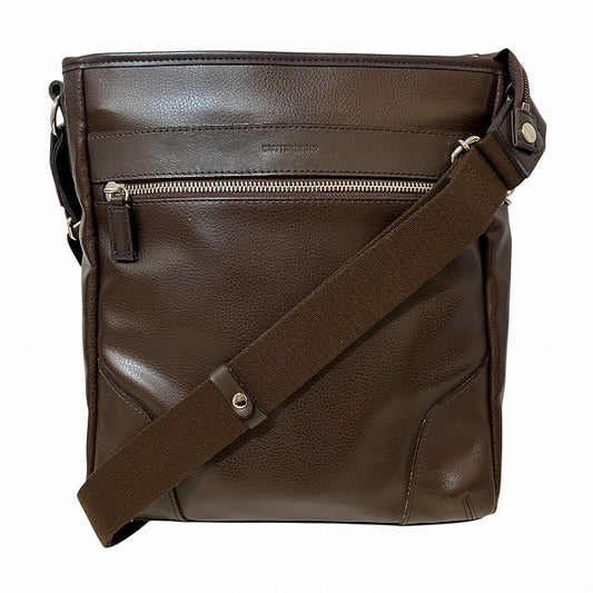 Craftsmanship Dark Brown Leather Shoulder Bag