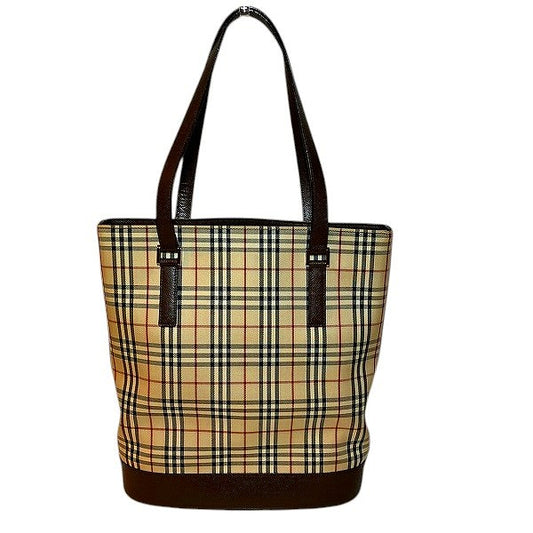 Burberry Nova Check Bucket Handbag