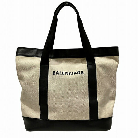 Balenciaga Canvas Leather Tote Bag 374767