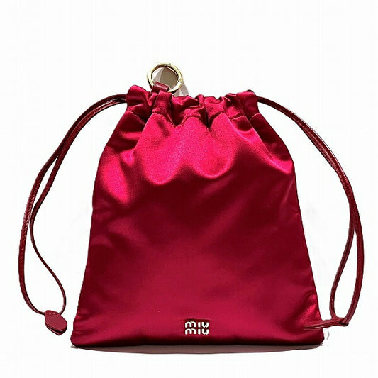 Miu Miu Satin Duchess Pouch Bag