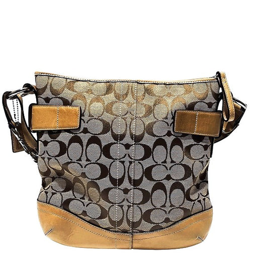 Coach Signature Leather Shoulder Bag 3574