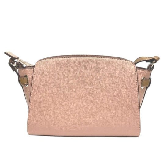 Samantha Vega Ribbon Motif Leather Pink Shoulder Bag