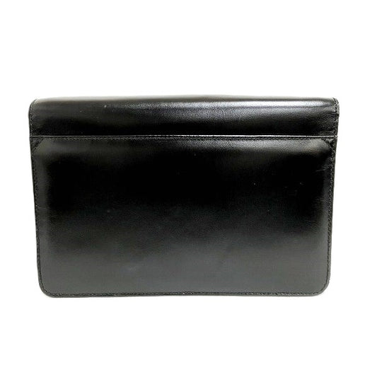 Gianfranco Lotti Black Leather Chain Shoulder Bag