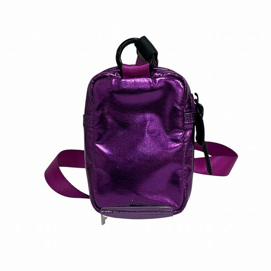 Diesel Purple Enamel Neck Pouch Bag