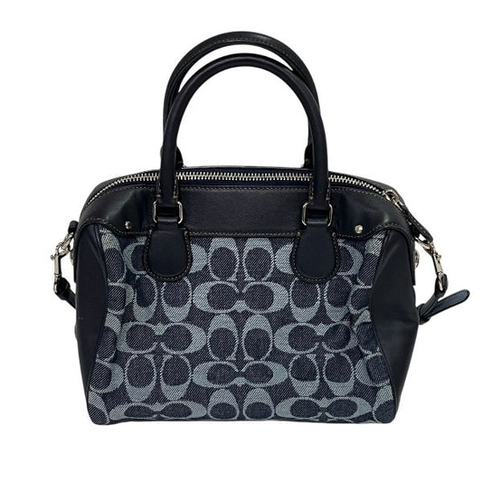 Coach Signature Canvas Leather Handbag F57619