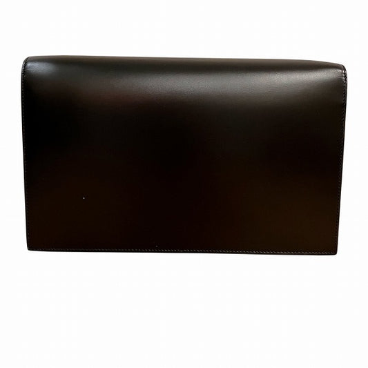Dunhill Leather Push Lock Clutch Bag