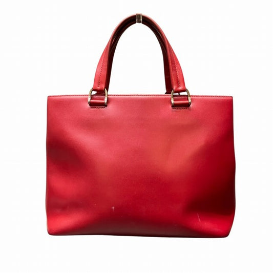 Longchamp Leather 2WAY Bag Ruby Red