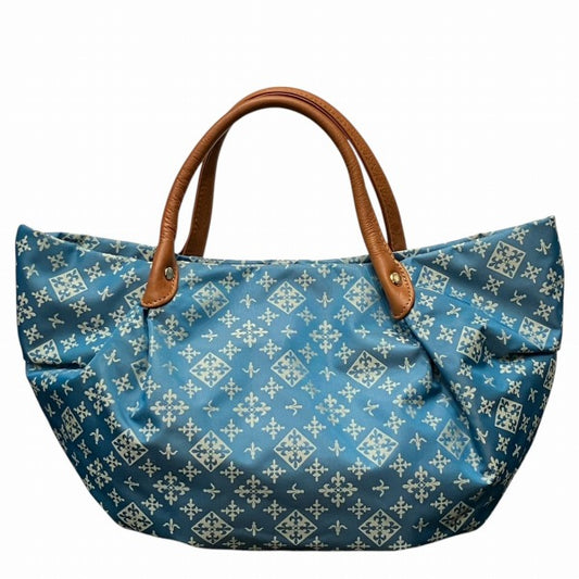 Russet Nylon Leather Tote Bag