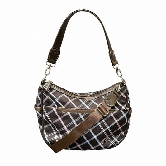 Crocodile Checkered 2WAY Shoulder Bag