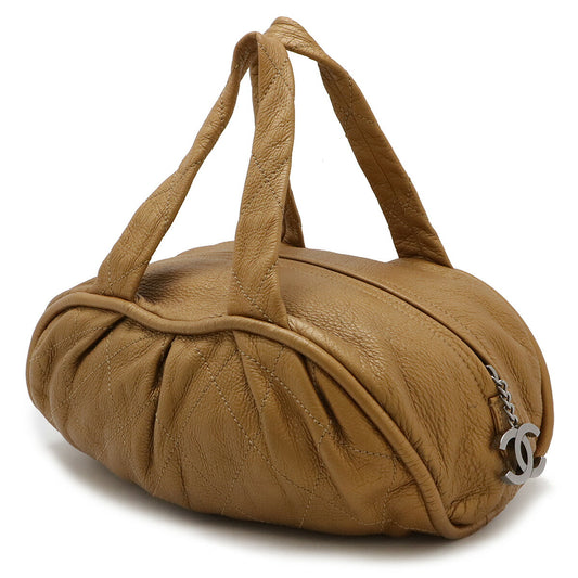 Chanel Leather Wild Stitch Coco Mark Handbag