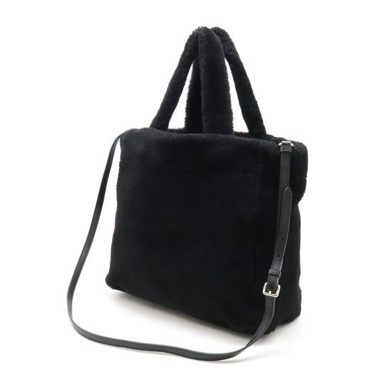 Prada Terry Tote Bag 2WAY Nero Bianco