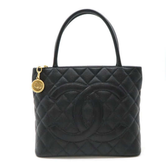 Chanel Caviar Skin Matelasse Coco Mark Tote A01804