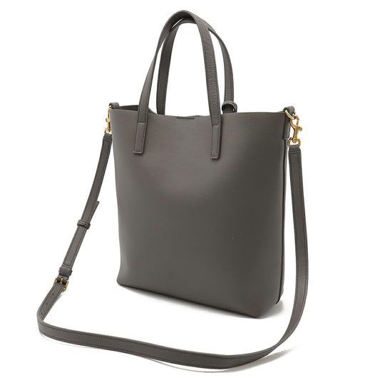 Yves Saint Laurent Leather Toy Shopping Tote Bag