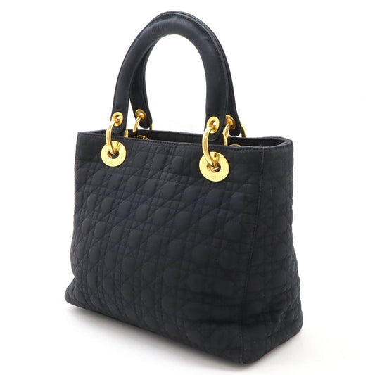 Dior Lady Dior Cannage Nylon Handbag