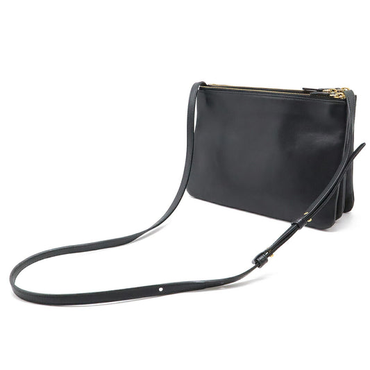 Celine Trio Large Lambskin Shoulder Bag Black