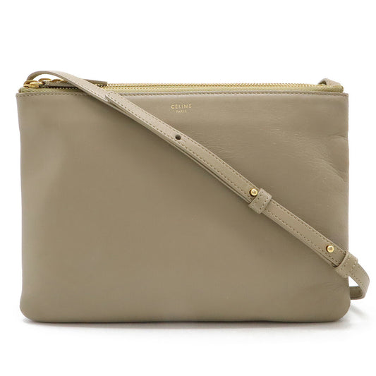 Celine Trio Large Lambskin Shoulder Bag