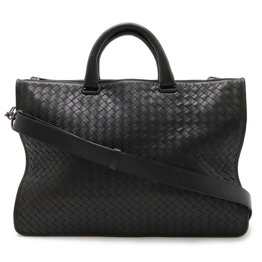 Bottega Veneta Leather Intrecciato Briefcase