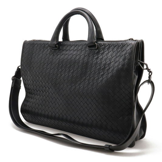 Bottega Veneta Leather Intrecciato Briefcase