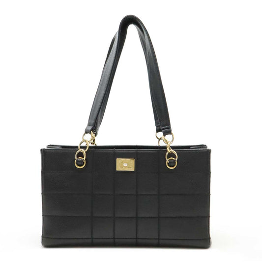 Chanel Caviar Skin Chain Tote Bag