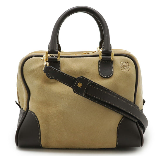 Loewe Amazona 27 Suede Leather Handbag