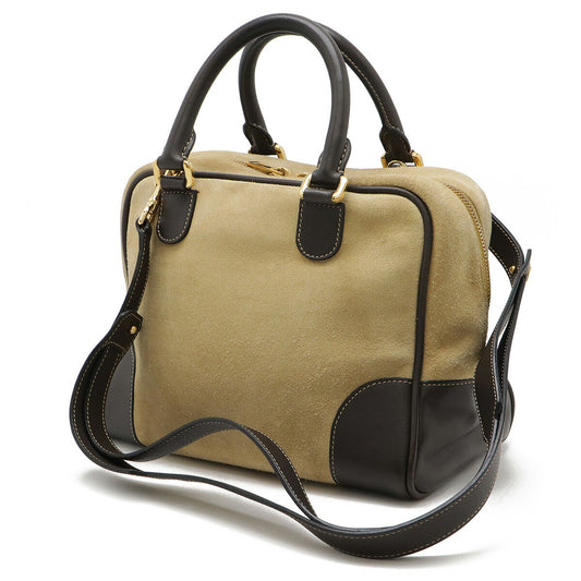 Loewe Amazona 27 Suede Leather Handbag