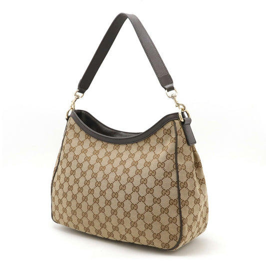 Gucci GG Canvas Leather Shoulder Bag 388921