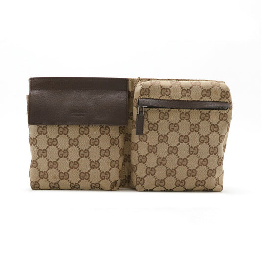 Gucci GG Canvas Leather Body Bag 28566