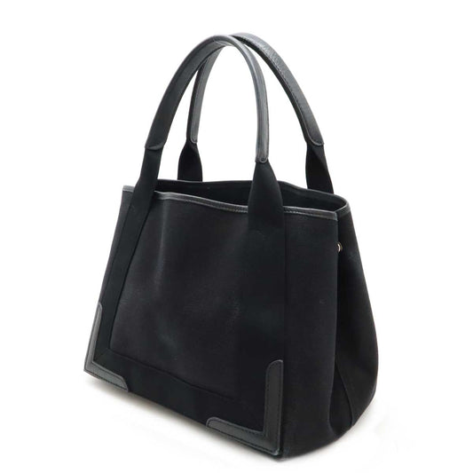 Balenciaga Canvas/Leather Small Cabas S Logo Tote Bag