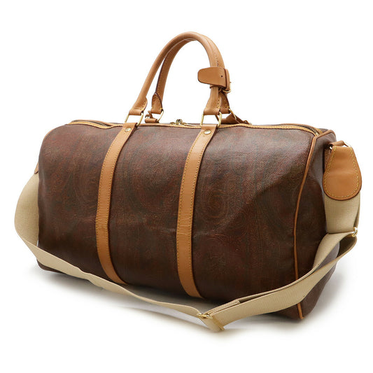 ETRO Boston Bag Travel 2WAY Paisley PVC Leather