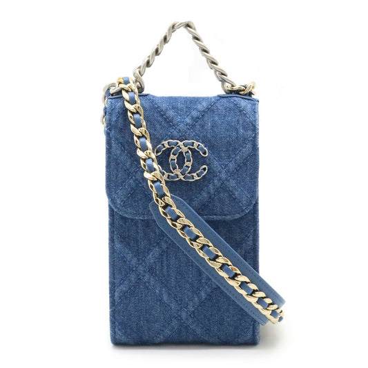 Chanel Denim 19 Coco Mark Crossbody Bag