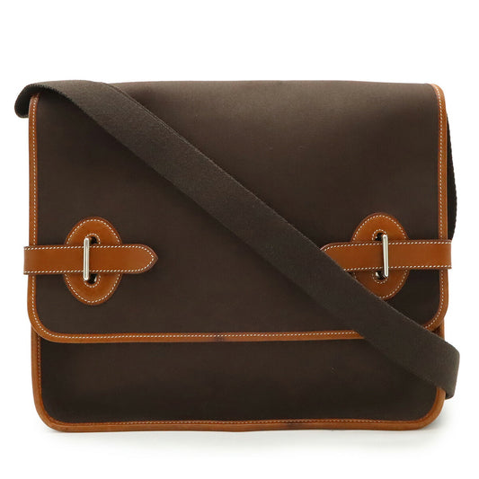 Hermes Buenaventura PM Messenger Bag Brown Leather