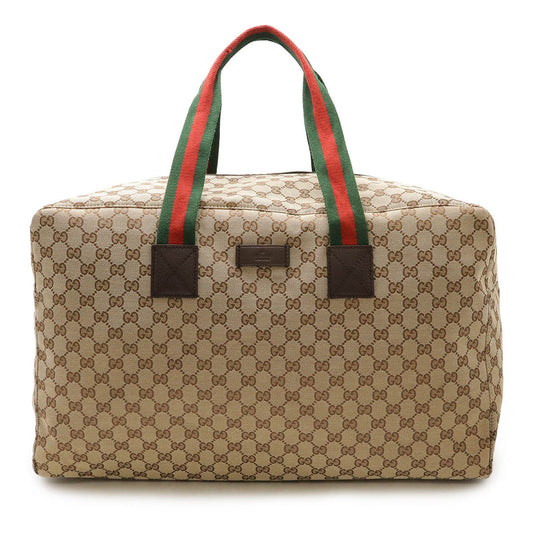 Gucci GG Canvas Boston Travel Bag