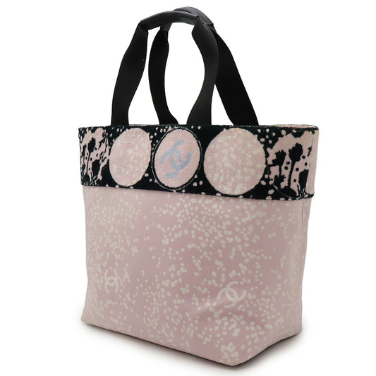 Chanel Canvas Pile Coco Mark Tote Bag