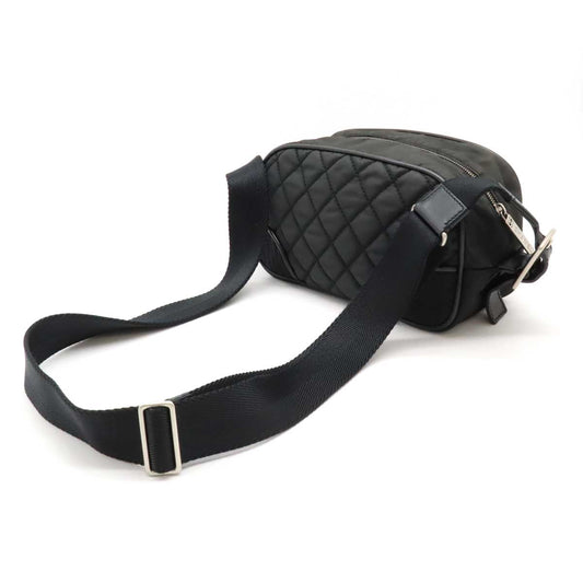 Chanel Nylon Leather Coco Mark Shoulder Bag