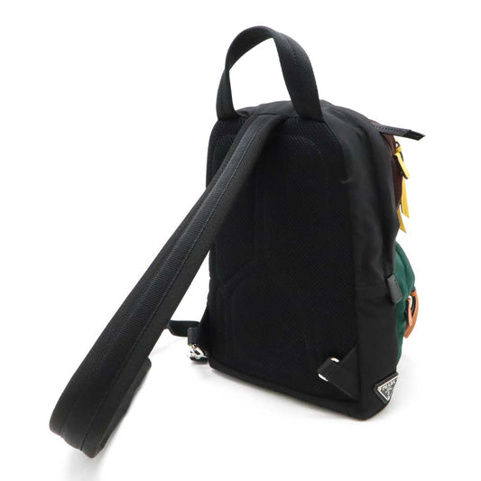 Prada Nylon Leather Body Bag 2VZ013