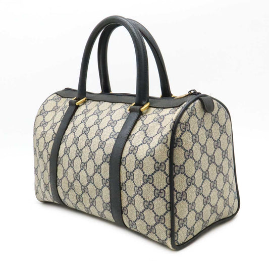 Gucci GG Plus Mini Boston Handbag PVC Leather