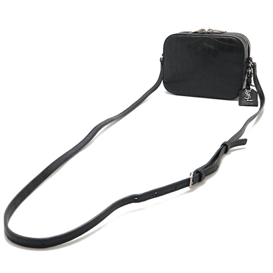 Yves Saint Laurent Croc Leather Small Camera Bag