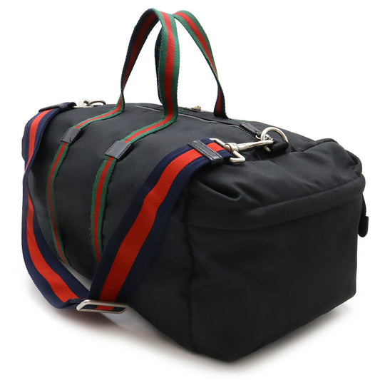 Gucci Techno Canvas Leather Duffle Bag