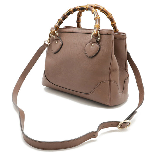 Gucci Bamboo Leather Handbag 2WAY