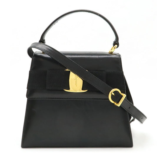 Salvatore Ferragamo Vara Leather Handbag