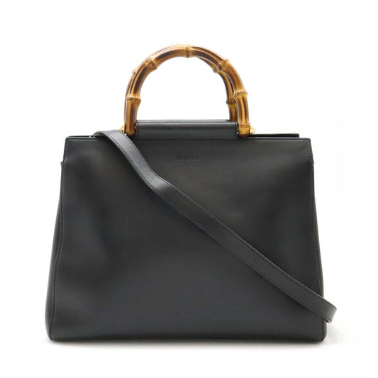Gucci Bamboo Leather Top Handle Bag