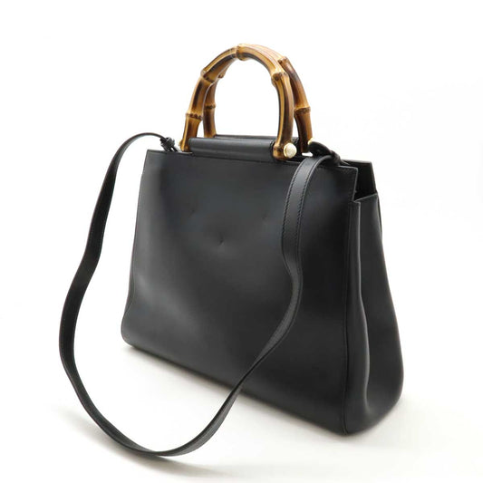 Gucci Bamboo Leather Top Handle Bag