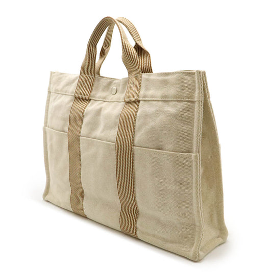 Hermes Canvas New Fourre-Tout MM Tote Bag