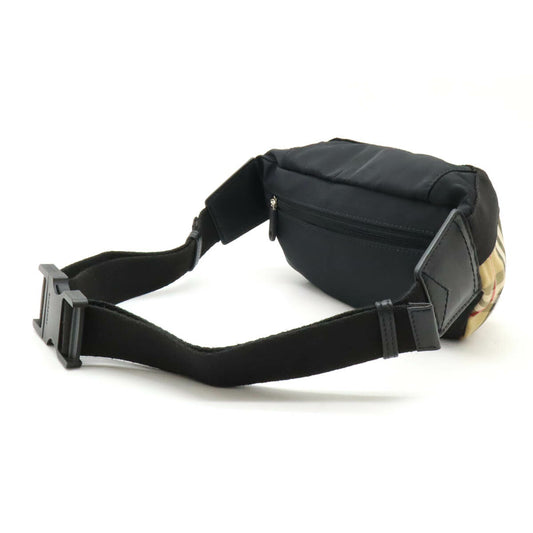 Burberry Vintage Check Nylon Leather Bum Bag