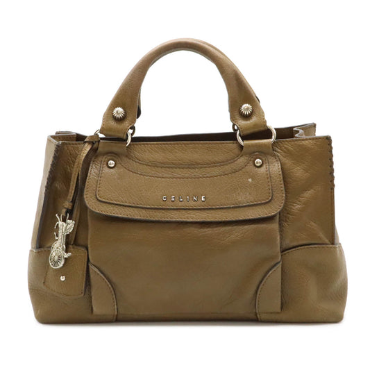 Celine Leather Boogie Bag Handbag Brown