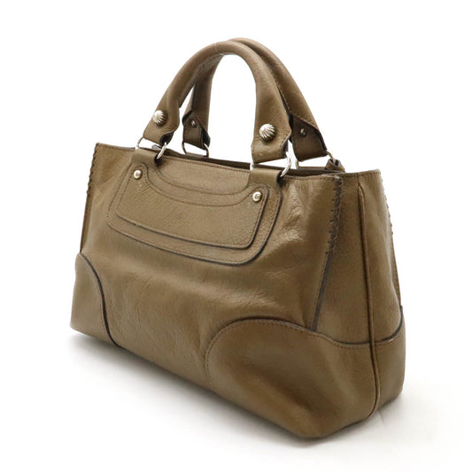 Celine Leather Boogie Bag Handbag Brown