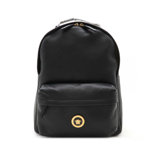 Versace Medusa Leather Backpack Black
